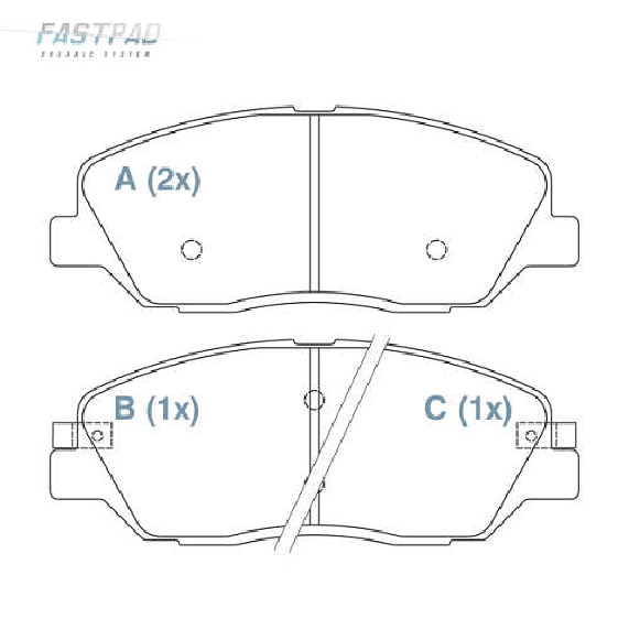 Pastilha de Freio Dianteira - WILLTEC - FP712 - (1)