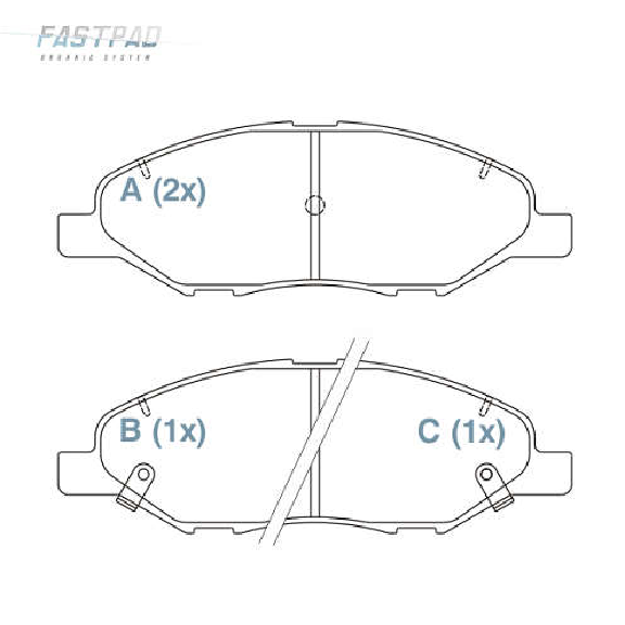 Pastilha de Freio Dianteira - WILLTEC - FP718 - (1)