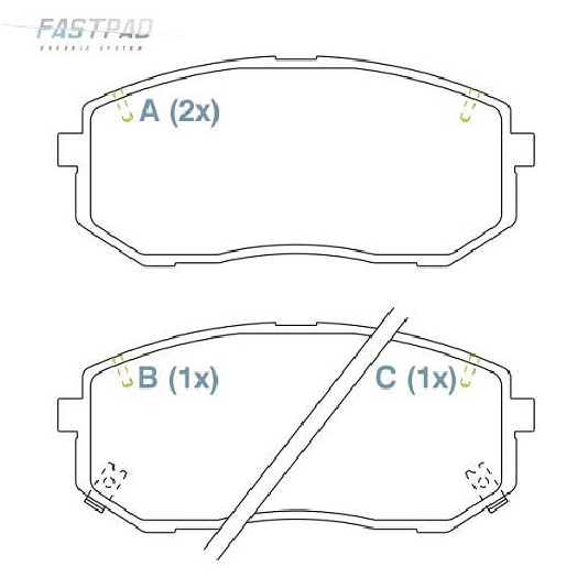 Pastilha de Freio Dianteira - WILLTEC - FP740 - (1)