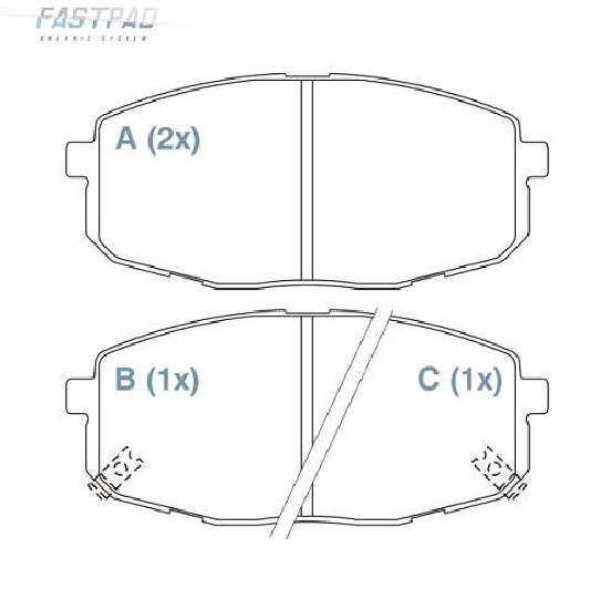 Pastilha de Freio Dianteira - WILLTEC - FP764 - (1)