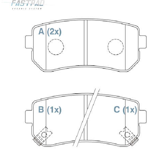 Pastilha de Freio Traseira - WILLTEC - FP765 - (1)