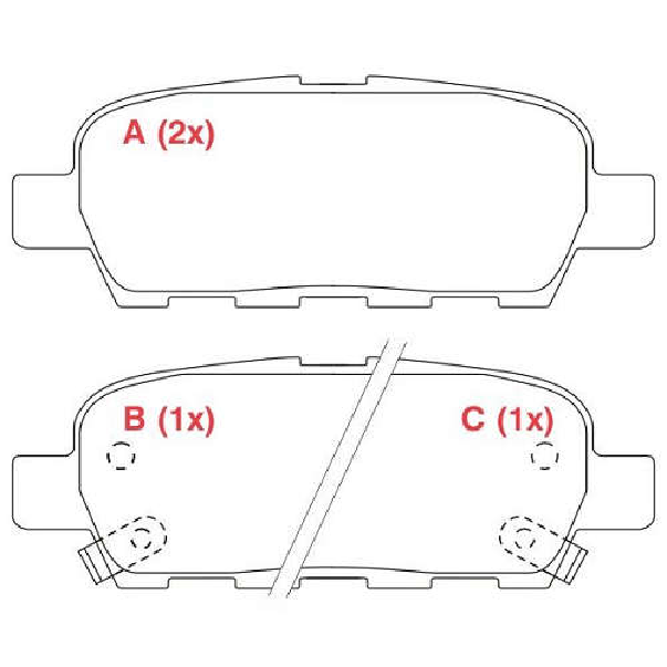 Pastilha de Freio Traseira - WILLTEC - FP795 - (1)