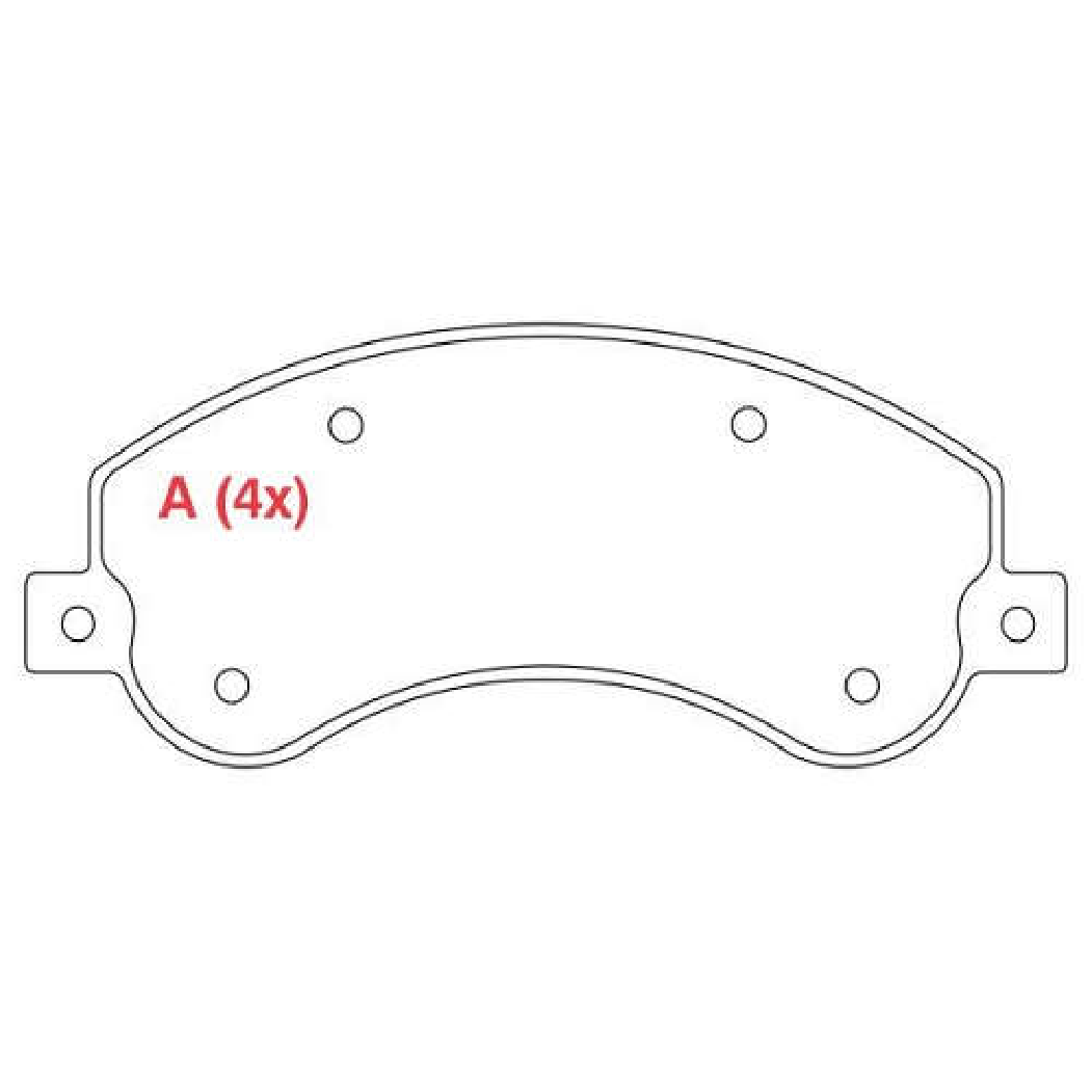Pastilha de Freio Dianteira - WILLTEC - FP858A - (1)