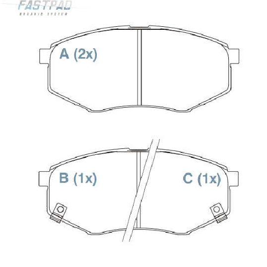 Pastilha de Freio Cerâmica Dianteira - WILLTEC - FP874 - (1)