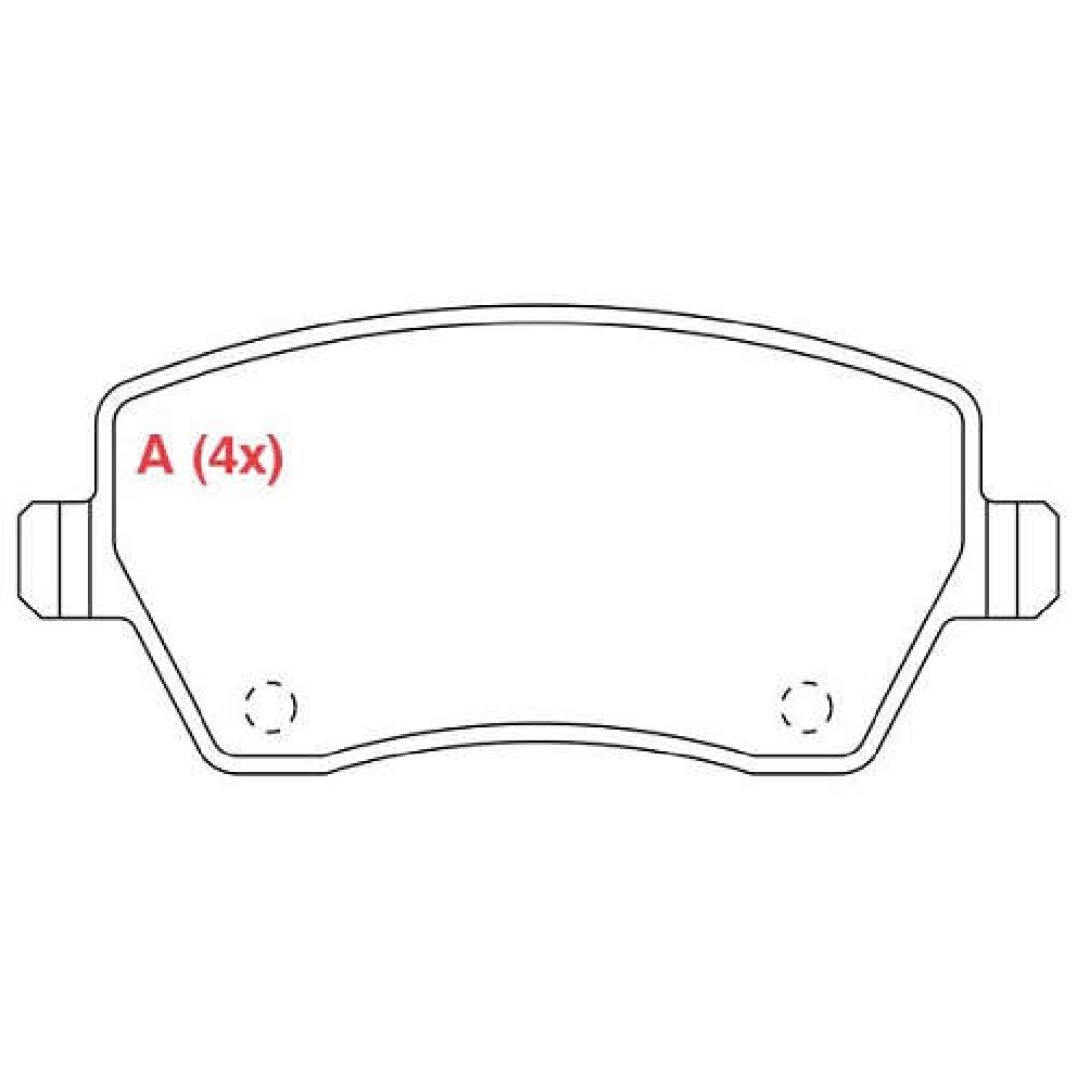 Pastilha de Freio Dianteira - WILLTEC - FP966 - (1)