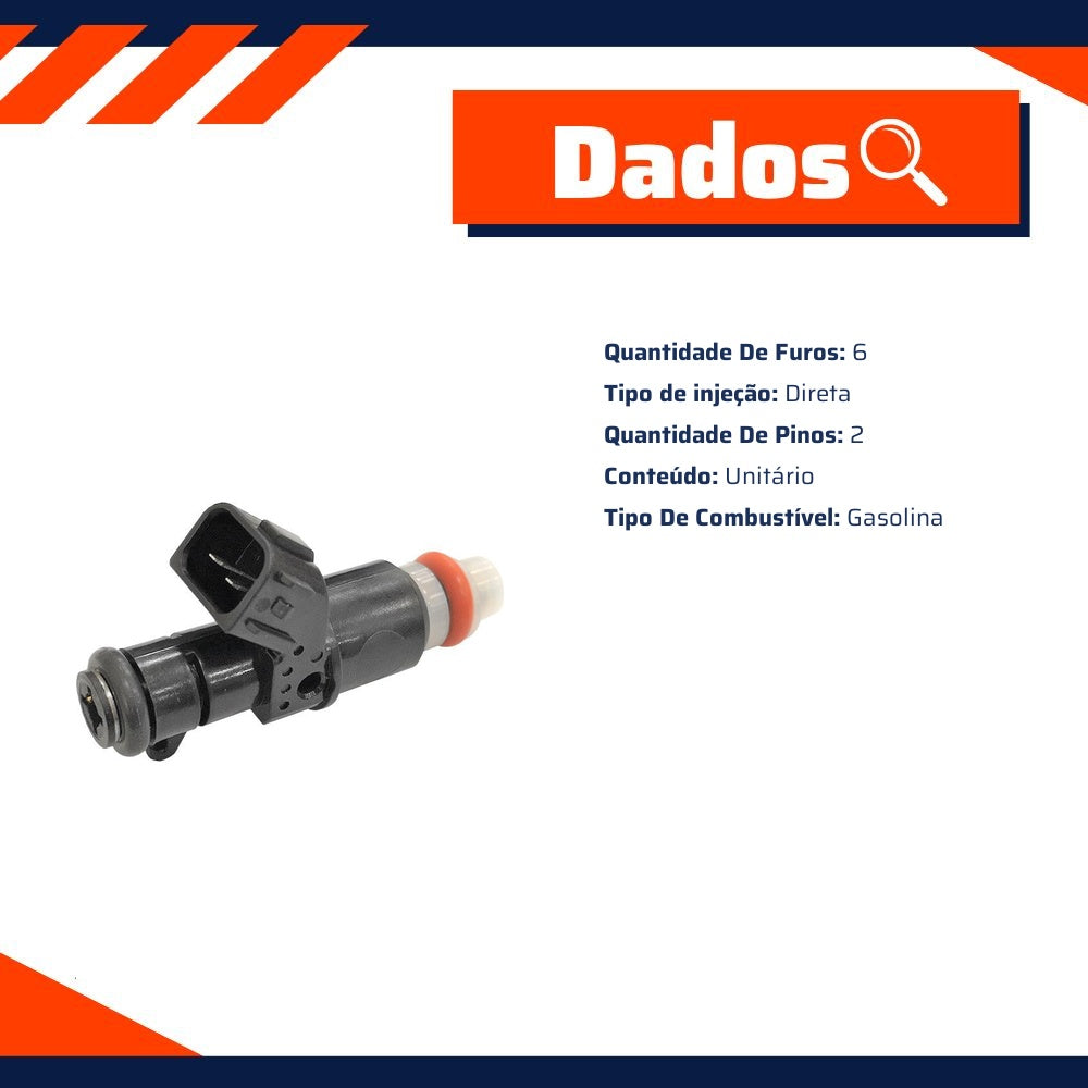Bico Injetor para Honda Civic e FIT - Gauss - GI9450 - (8)