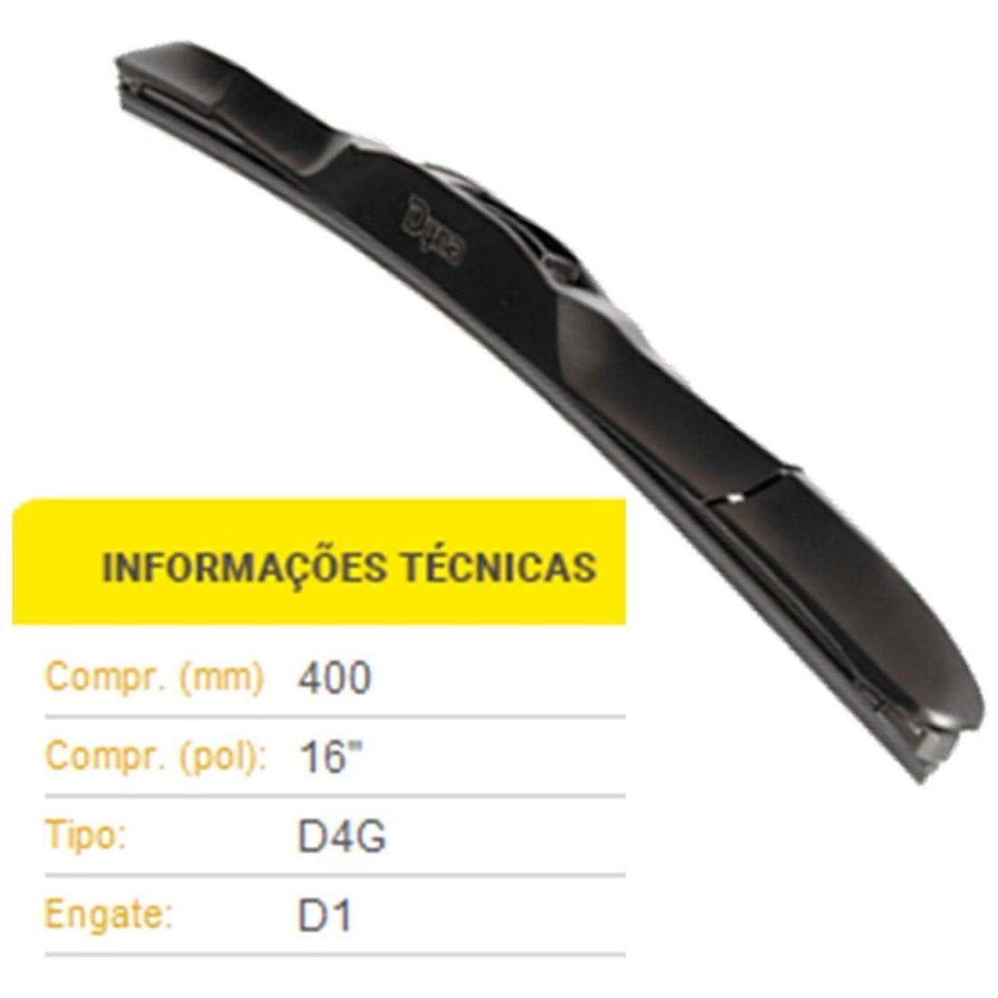 Palheta do Limpador de Para Brisa - Dyna - H616 - (2)
