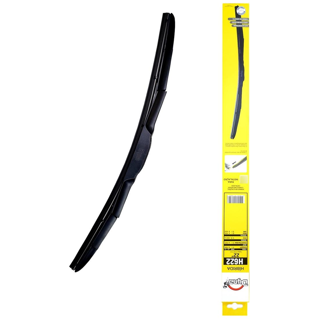 Palheta Limpador Híbrida 22" - Dyna - H622 - (10)