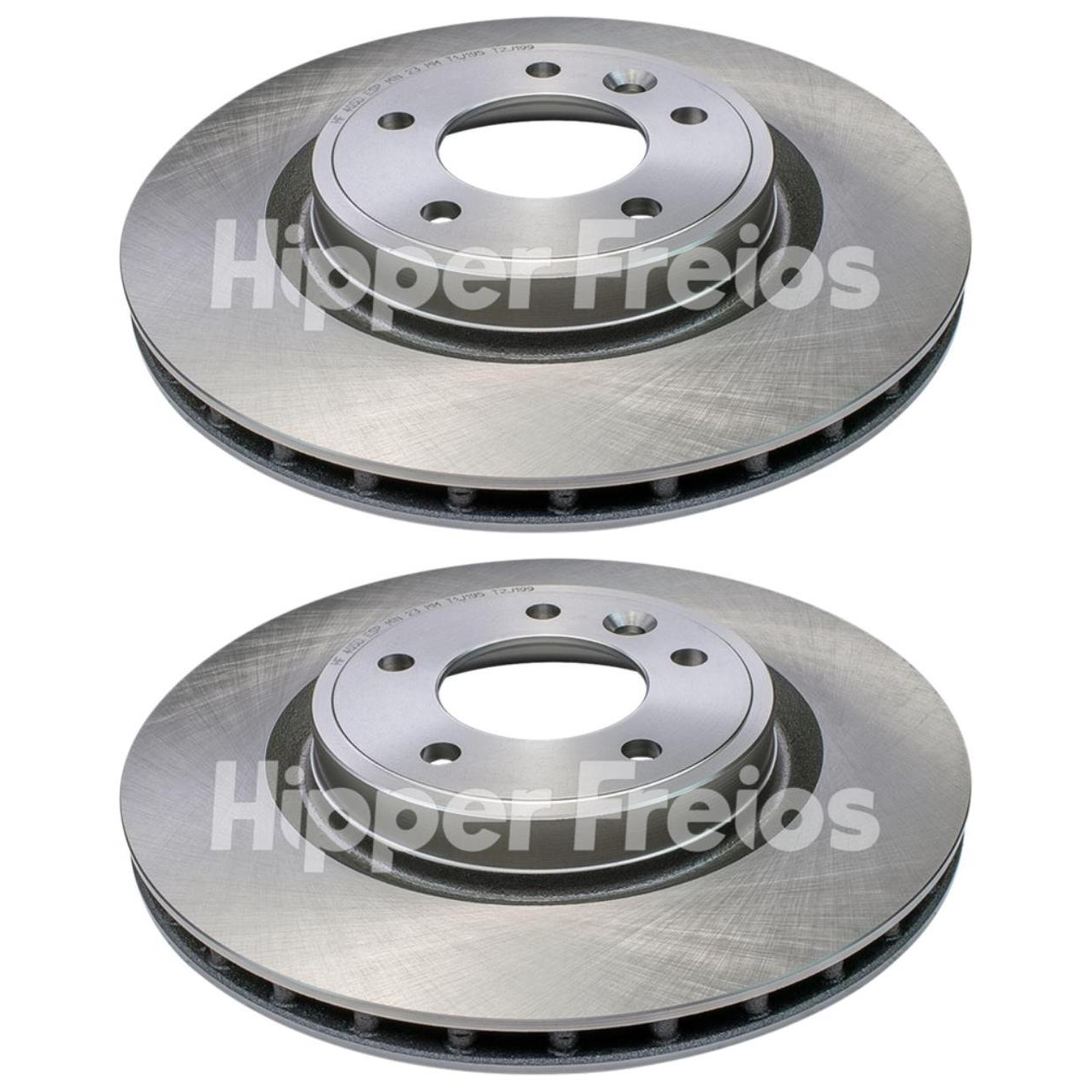 Par Disco de Freio Traseiro Ventilado - Hipper Freios - HF 405D - (1)