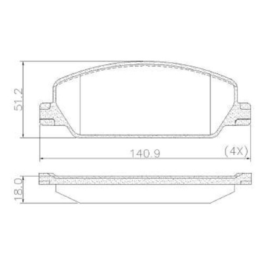 Pastilha de Freio Dianteira - FERODO - HQF-2499C - (1)