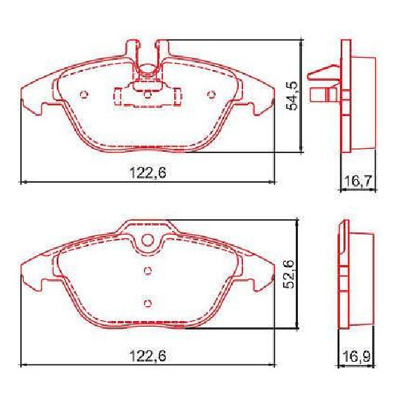 Pastilha de Freio Traseira - JURID - HQF-4118C - (1)