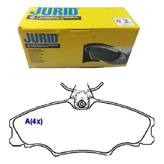 Pastilha de Freio Dianteira - JURID - HQJ-2128 - (1)