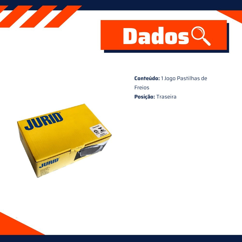 Pastilha de Freio Traseira para Ford Edge - Jurid - HQJ-2360 - (2)