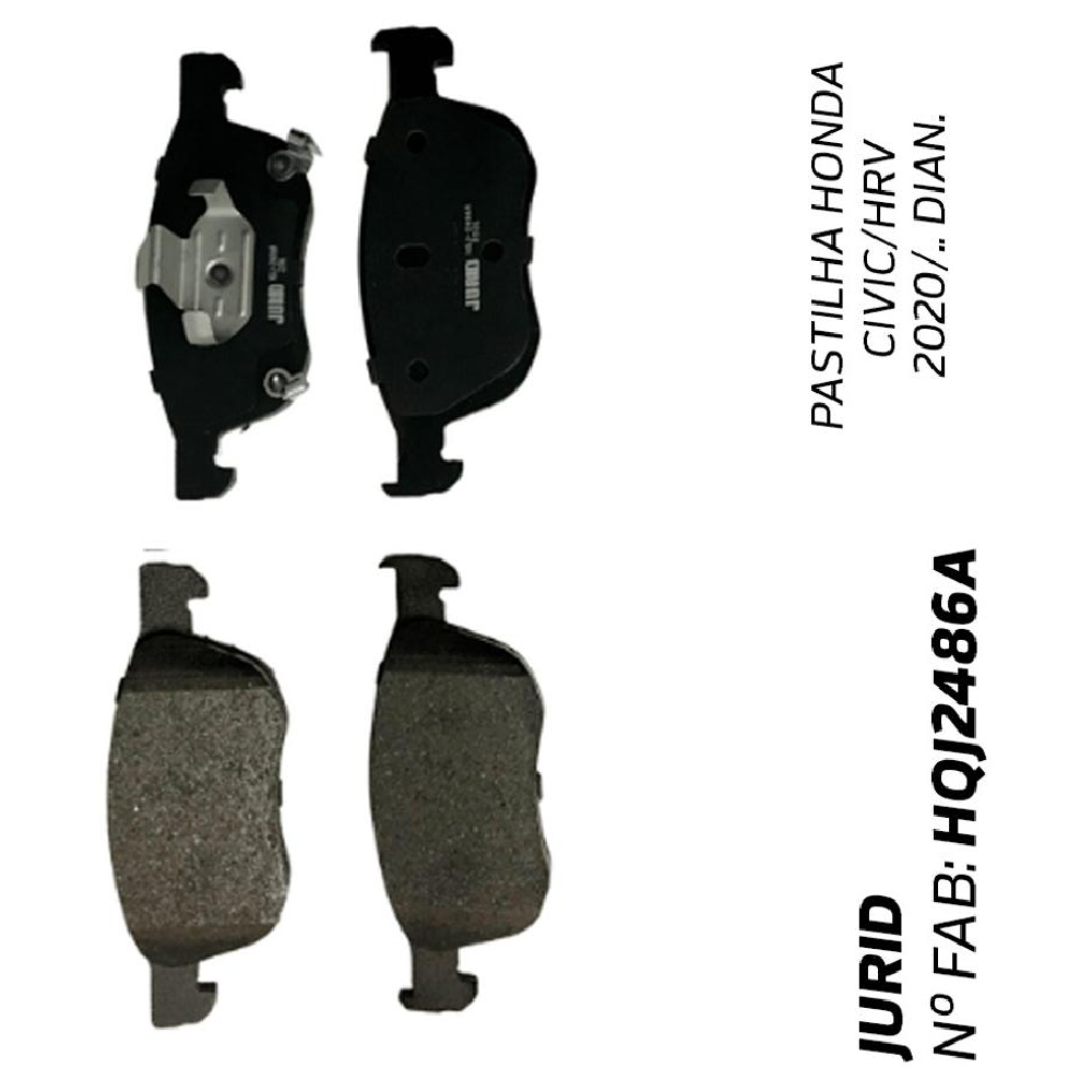 Pastilha de Freio Dianteira para Honda Civic e HR-V - Jurid - HQJ-2486A - (5)