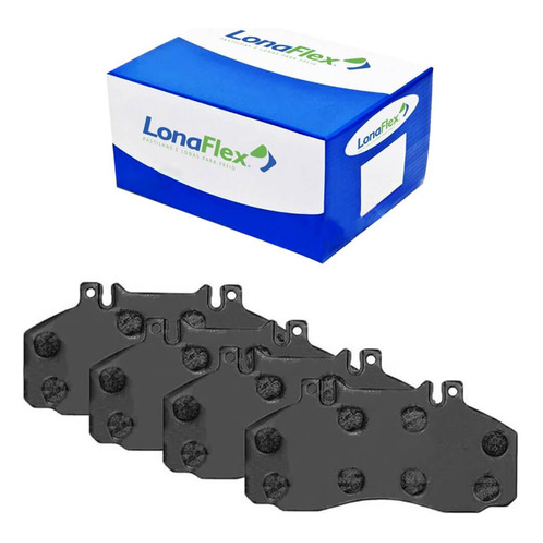 Pastilha de Freio Dianteira - LONAFLEX - P-104 - (1)