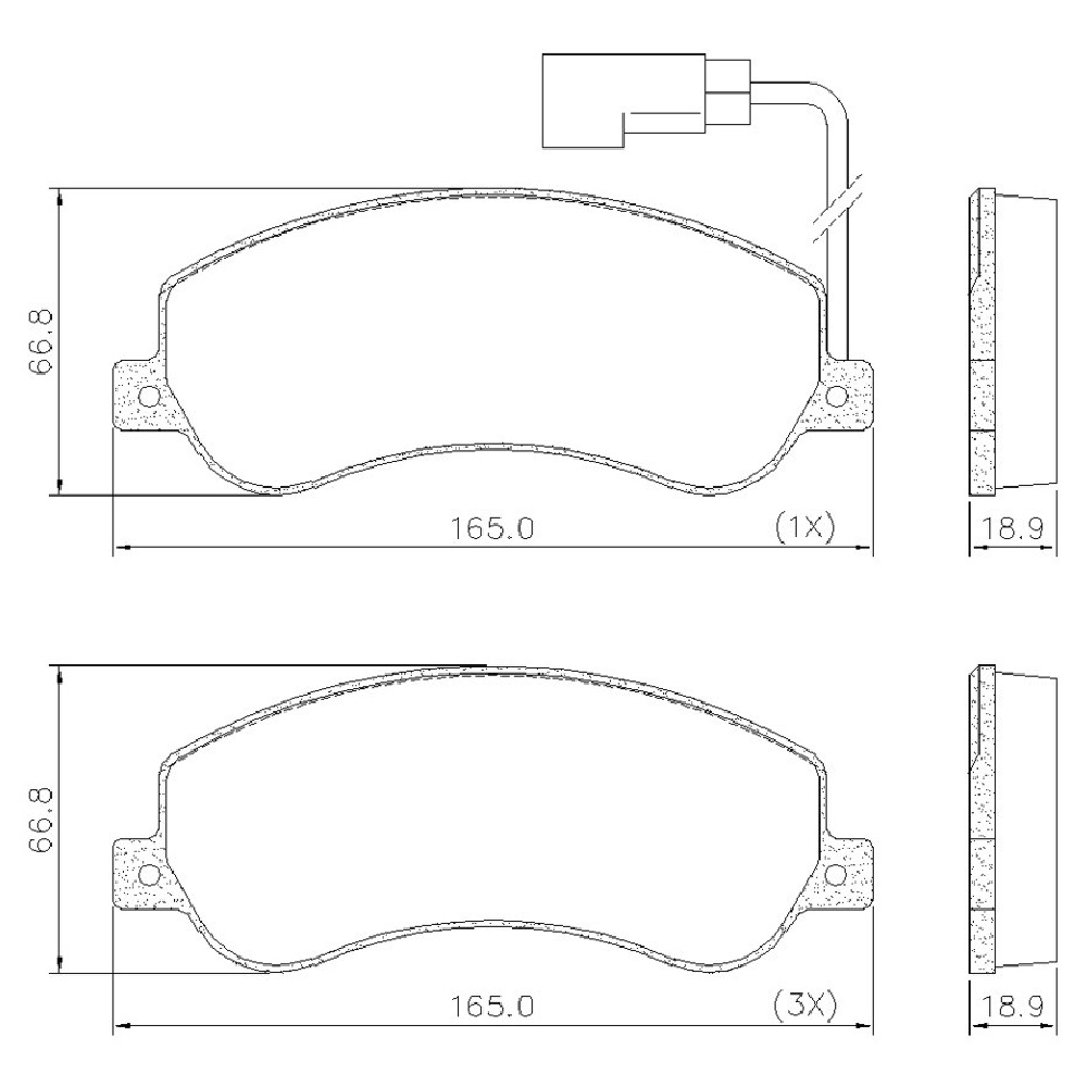 Pastilha de Freio Dianteira para Ford Transit - Fras-le - PD/1028-B-CMAXX - (4)