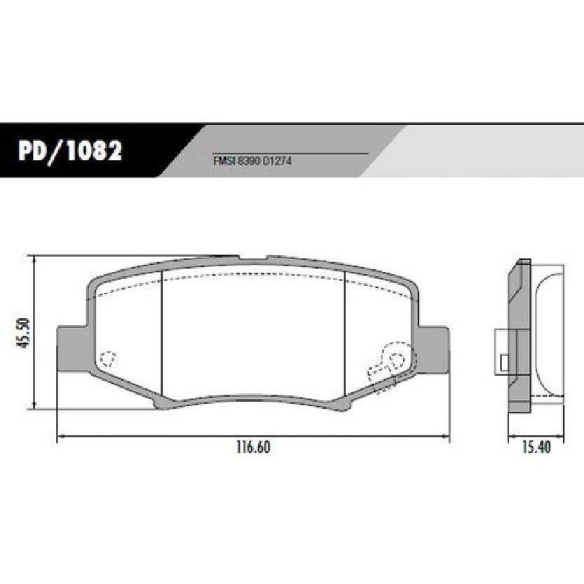 Pastilha de Freio Traseira - FRAS-LE - PD/1082 - (3)