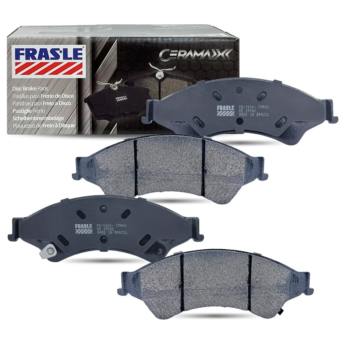 Pastilha de Freio Dianteira para Ford Ranger e Troller T4 - Fras-le - PD/1434-CMAXX - (1)