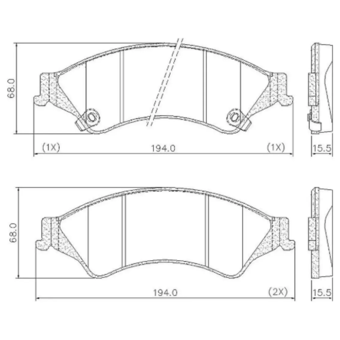 Pastilha de Freio Dianteira para Ford Ranger e Troller T4 - Fras-le - PD/1434-CMAXX - (6)