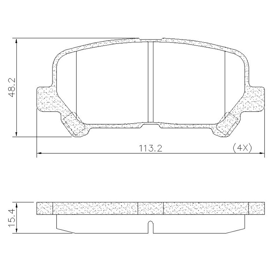 Pastilha de Freio Traseira para Chevrolet Trailblazer - Fras-le - PD/1498-CMAXX - (7)