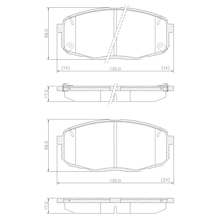 Pastilha de Freio Dianteira para Hyundai Creta e KIA Cerato - Fras-le - PD/1524-CMAXX - (5)