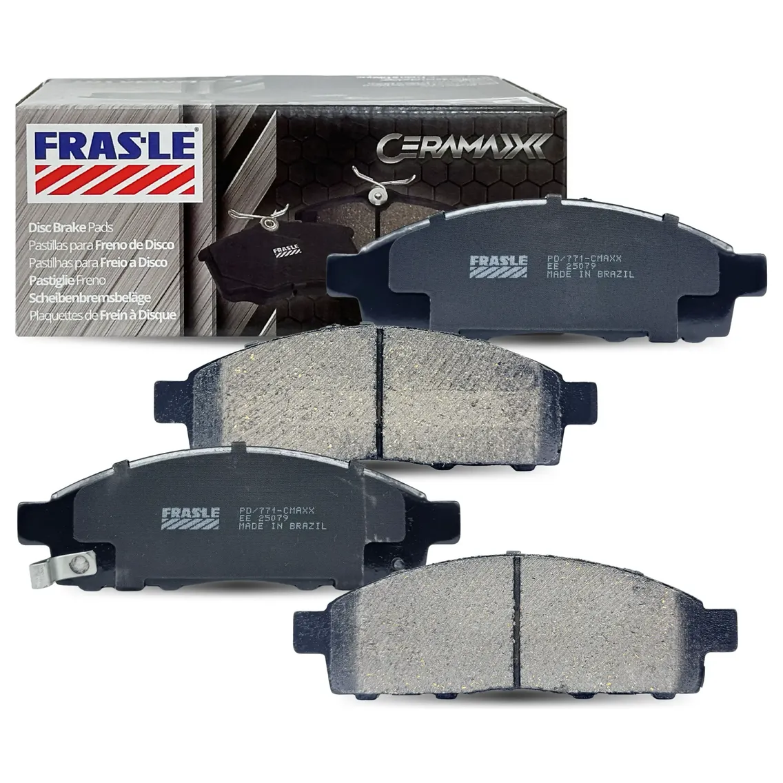 Pastilha de Freio Dianteira para Mitsubishi L200 e Pajero Dakar - Fras-le - PD/771-CMAXX - (1)
