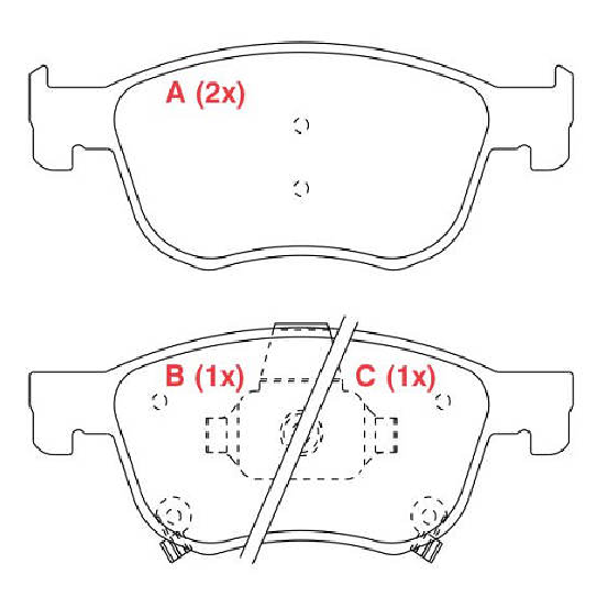 Pastilha de Freio Dianteira - WILLTEC - PW1054 - (1)