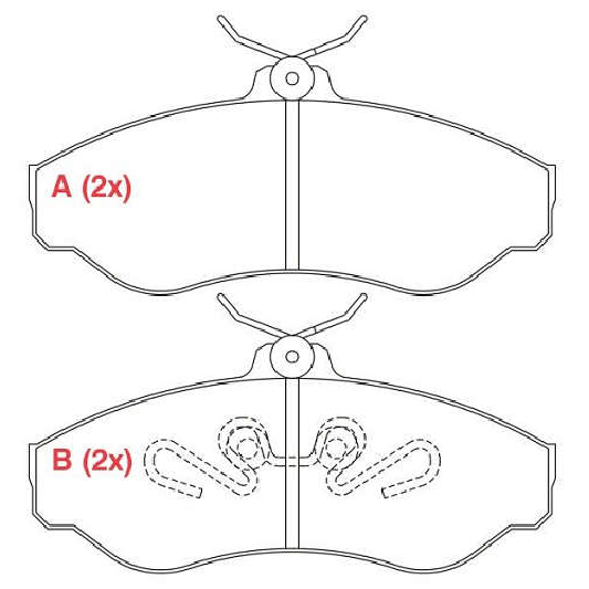 Pastilha de Freio Dianteira - WILLTEC - PW107 - (1)