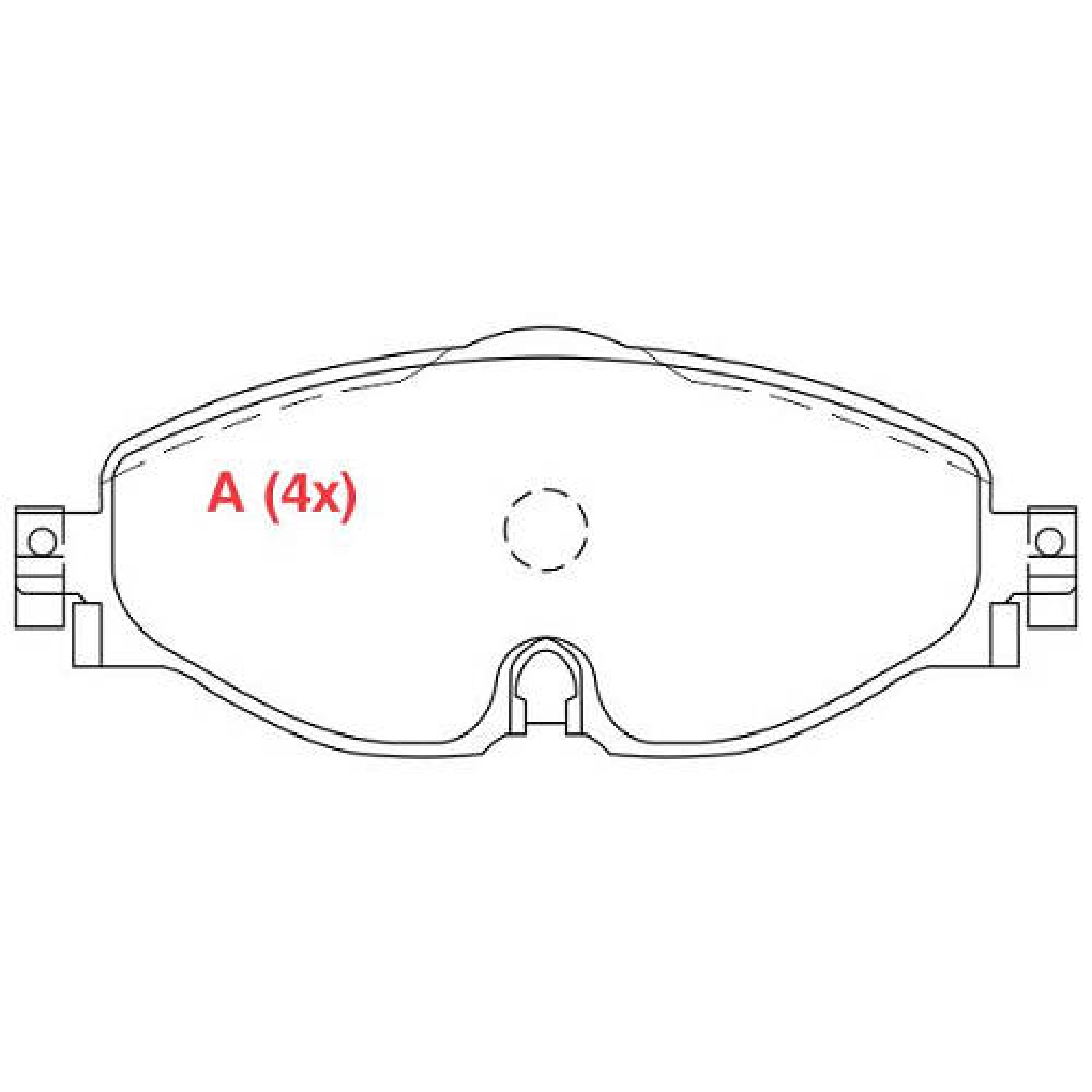 Pastilha de Freio Dianteira - WILLTEC - PW211 - (1)