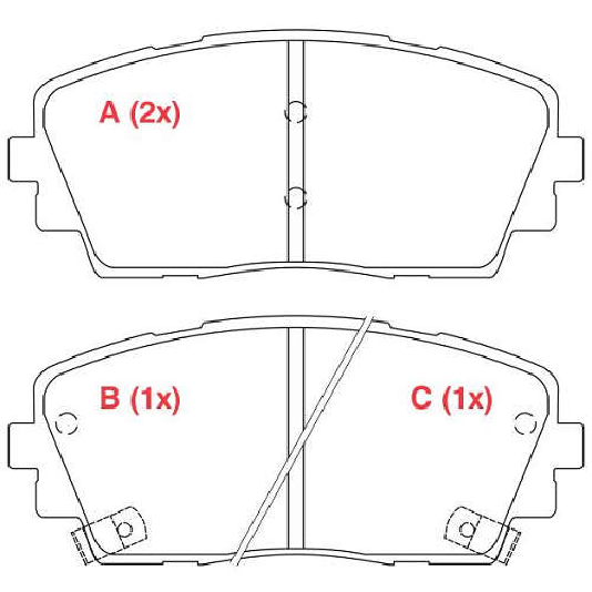 Pastilha de Freio Dianteira - WILLTEC - PW222 - (1)