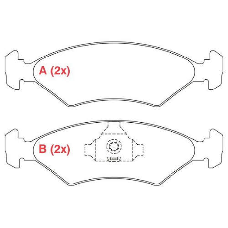 Pastilha de Freio Dianteira - WILLTEC - PW24 - (1)