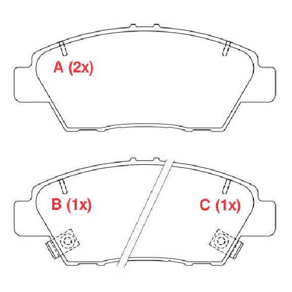 Pastilha de Freio Dianteira - WILLTEC - PW244 - (1)