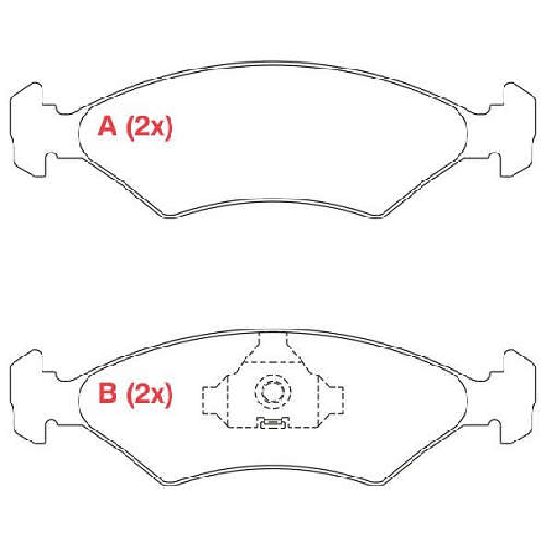 Pastilha de Freio Dianteira - WILLTEC - PW25 - (1)