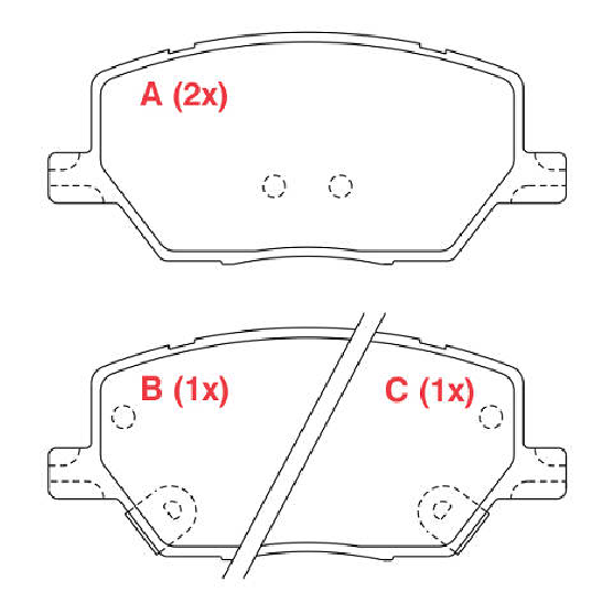 Pastilha de Freio Dianteira - WILLTEC - PW254 - (1)