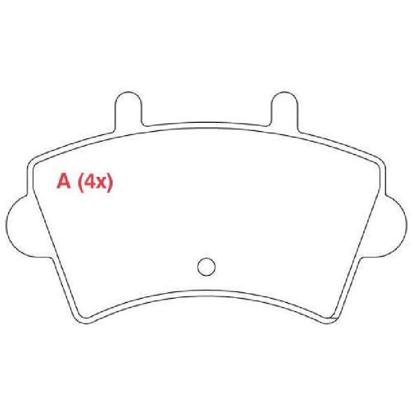 Pastilha de Freio Dianteira - WILLTEC - PW323 - (1)