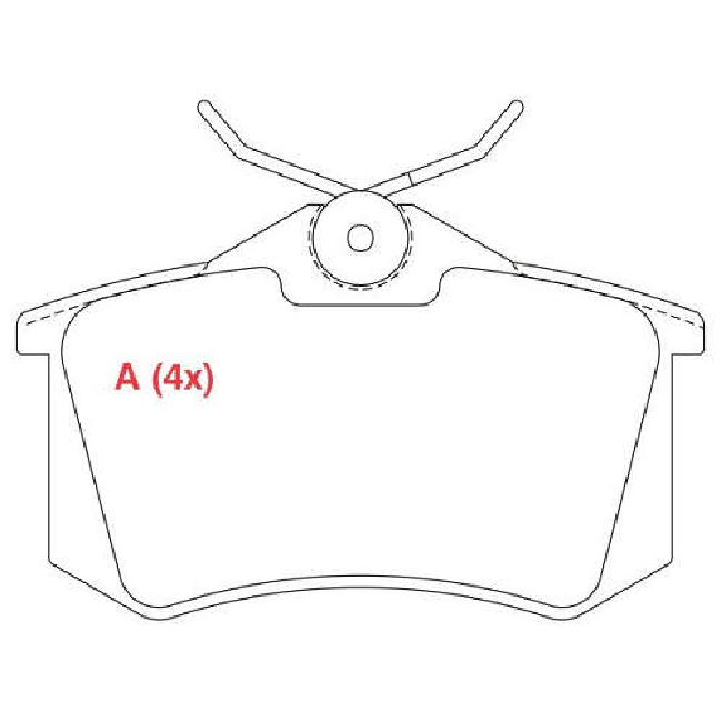 Pastilha de Freio Traseira - WILLTEC - PW362 - (1)