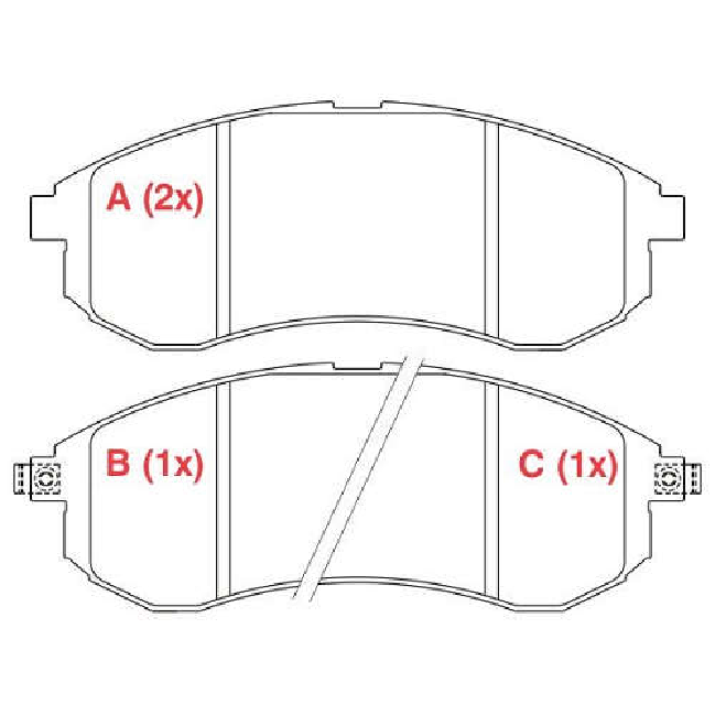 Pastilha de Freio Dianteira - WILLTEC - PW387 - (1)