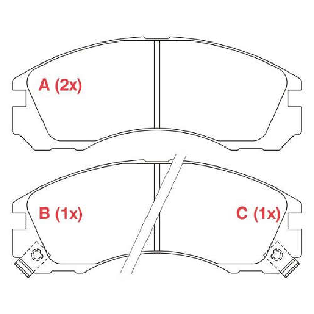 Pastilha de Freio Dianteira - WILLTEC - PW383 - (1)