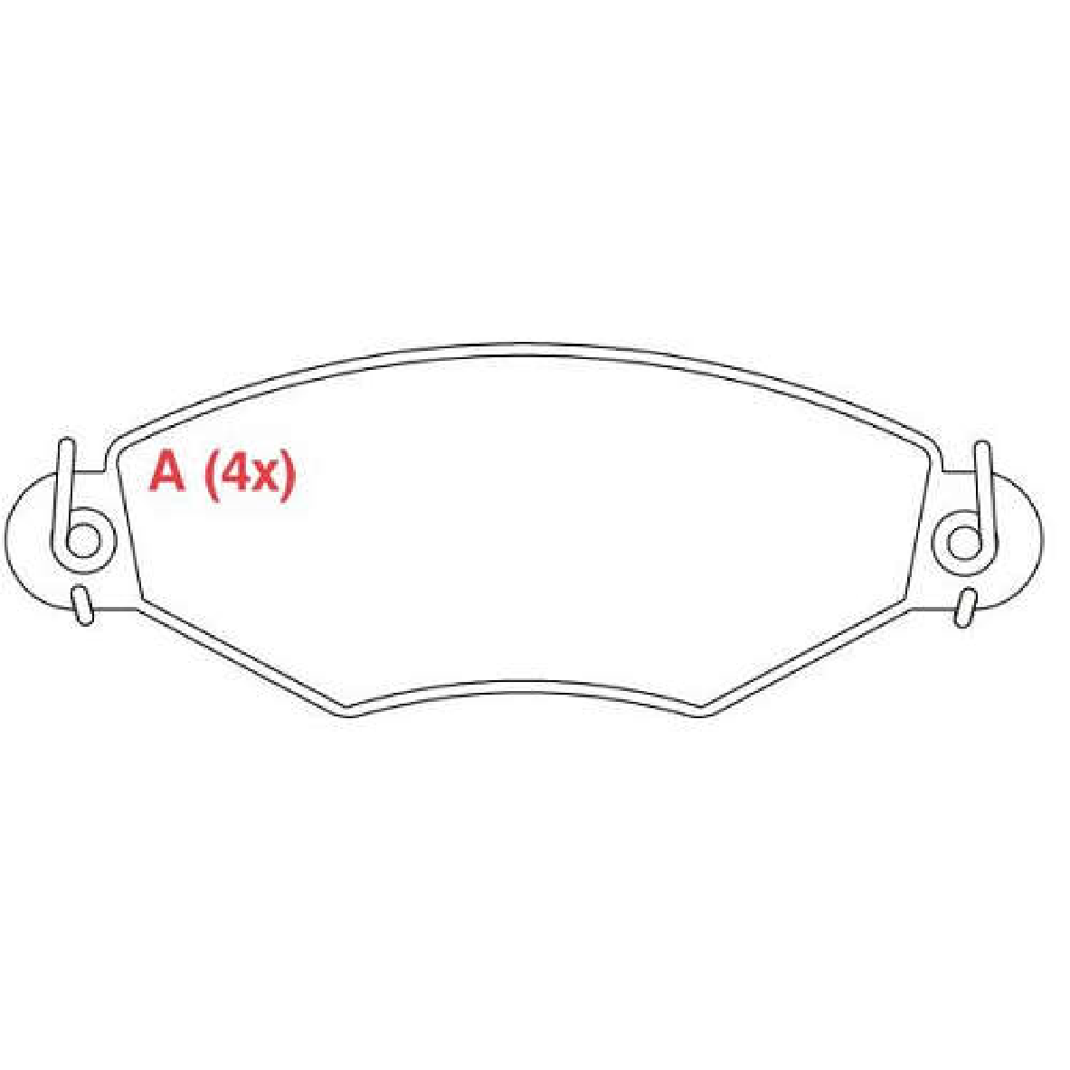 Pastilha de Freio Dianteira - WILLTEC - PW412 - (1)