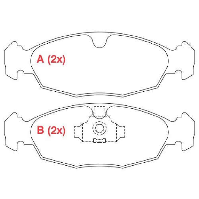Pastilha de Freio Dianteira - WILLTEC - PW42 - (1)