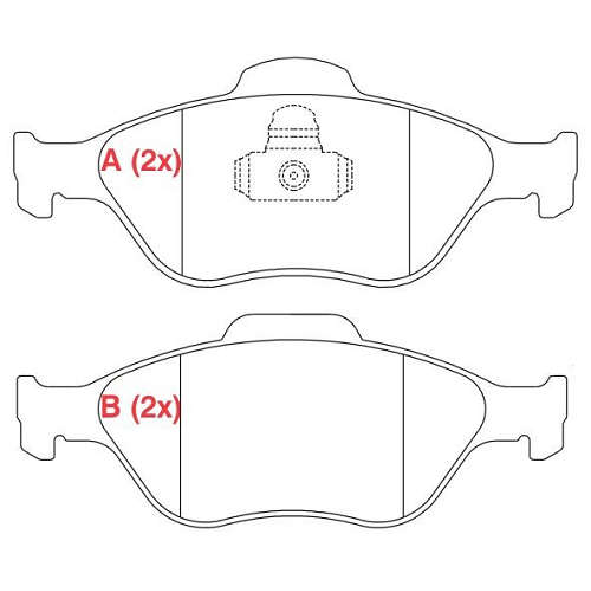 Pastilha de Freio Dianteira - WILLTEC - PW443 - (1)
