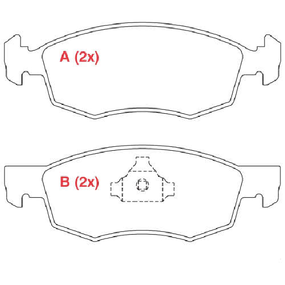 Pastilha de Freio Dianteira - WILLTEC - PW517 - (1)
