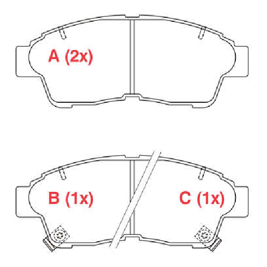 Pastilha de Freio Dianteira - WILLTEC - PW525 - (1)