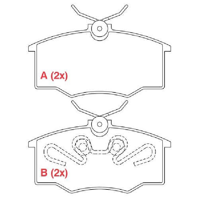 Pastilha de Freio Dianteira - WILLTEC - PW54 - (1)