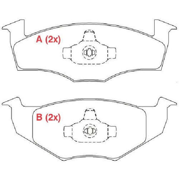 Pastilha de Freio Dianteira - WILLTEC - PW541 - (1)