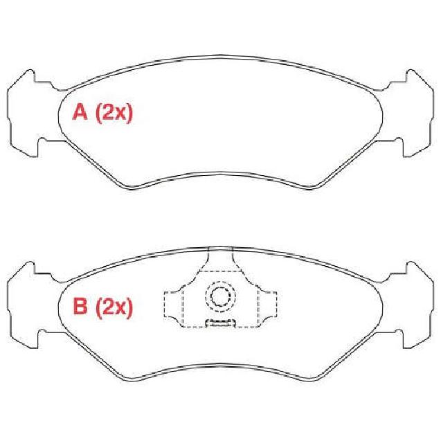 Pastilha de Freio Dianteira - WILLTEC - PW55PA - (1)