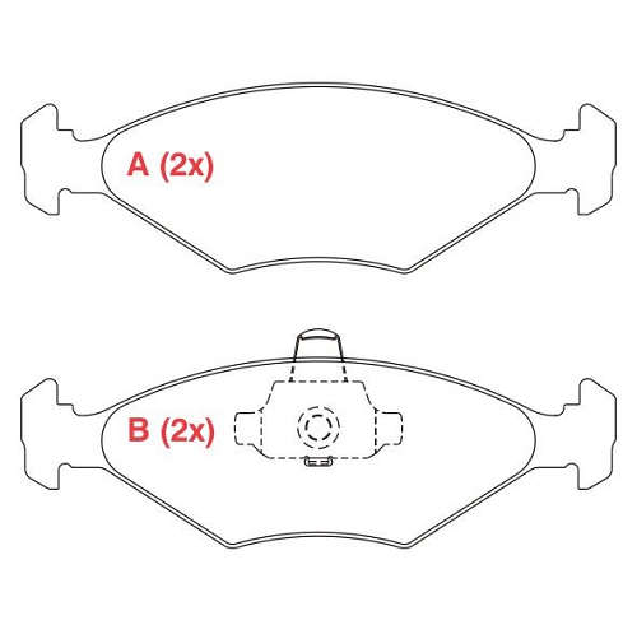 Pastilha de Freio Dianteira - WILLTEC - PW60 - (1)