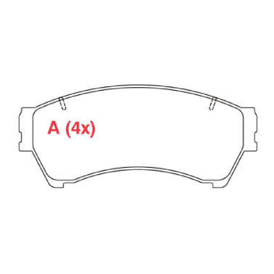 Pastilha de Freio Dianteira - WILLTEC - PW628 - (1)