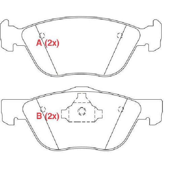 Pastilha de Freio Dianteira - WILLTEC - PW66 - (1)