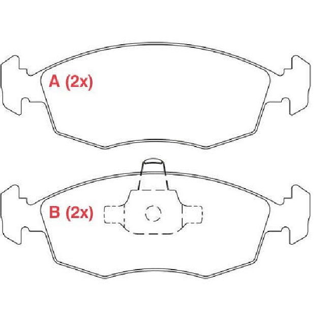 Pastilha de Freio Dianteira - WILLTEC - PW68 - (1)